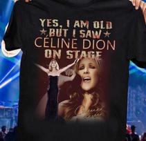 Celine Dion Concert Signed Men T-shirt Black Cotton Tee All Sizes S-4XL MI041 S įvairiaspalvis