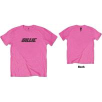 Billie Eilish Kids T-Shirt: Racer Logo & Blohsh (Back Print) S įvairiaspalvis