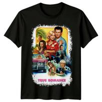 Tikra meilė (1993 m) Filmo plakato įkvėpti marškinėliai Retro 90s marškinėliai Unisex S įvairiaspalvis