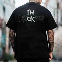 I'M BROKEN Print Men's T-Shirt S įvairiaspalvis