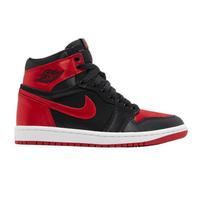 Jordan 1 Retro High OG Satin Bred (Women's) 36.5 black