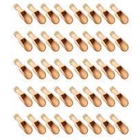 40 Pcs Mini Wooden Spoon, Mini Bath Salt Spoon, Wooden Candy Spoon, Washing Spoon Spoon Set Baby Sp
