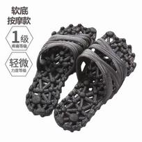 Plantar bathroom bath hollow shiatsu massage slippers female summer couple massage outside wearing pvc slippers health shoes 35-36