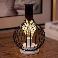 LED lamp retro table lamp decanter style lamp iron decorative lamp battery powered modern home decoration
