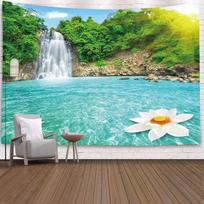 Tapestry Landscapes of the Azure Lake 75x100 juoda