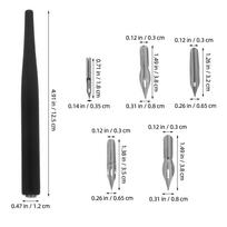 1 set Wooden Dip Pen Set Replaceable Nibs Smooth Ink Flow For Drawing Writing Signing Calligraphy Sketching Painting Artist