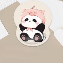 Fashion Cute Panda Mouse Mat Wrist Rest Non-Slip Wrist Support Pad Memory Foam Hand Support Mousepad Office Accessories