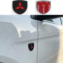 1pcs Mitsubishi 3D 38mm metal Car Fender side logo Car door Rear Bumper tail door Emblem car door sticker Accessories 1pcs Fender side&Mitsubishi