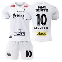 2425 Santos home Neymar No. 10 jersey set Brazilian League children's football jersey Santos No. 10 16#