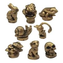 8PCS Hinge Decorative Resin Ornaments Hinge Toppers Miniature Figurines Retro Style Home 8pcs auksinė