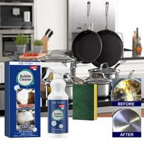 Jue-Fish Kitchen Heavy Oil Stain Foam Cleaner Remove Oil Stains for Range Hood Stove Exhaust Pipe Wall and Kitchen Utensils one size
