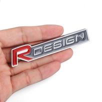 Car 3D Metal RDESIGN Logo Badge Sticker Auto Front Grille Trunk Emblem Stickers Accessories For Volvo V40 V50 S40 S80 XC60 S90