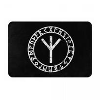 Algiz Runes Amulet Norse Odin Thor Viking Paganism Non-slip Doormat Floor Mat Carpet Rug for Kitchen  Living room Footpad Mats 40cm x 60cm