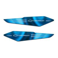 2pcs 3D Metal Car Fender Side Wing Emblem Reflective Sticker For Chevrolet Trax Cruze Malibu Camaro Cavalier Equinox Orlando Z71