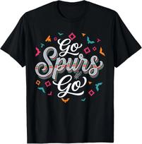 Eik Spurs Eik Krepšinio Sezonas Žaidimo Diena Krepšinio Gerbėjo Marškinėliai S