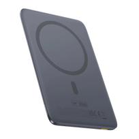 Powerbank Baseus Picogo Am41 5000Mah 20W Ultra-Cienki, Kompatybilny Z Magsafe Z Czarnym Kablem Baseus Simple Usb-C 60W 30Cm - Szary