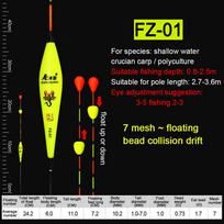 Fishing Floats Eye-Catching Bead Floating Ball Slidding Floater Composite Nano Bobber Fishing Tackle Accessories