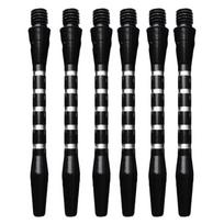 6pcs/Set Medium Size Aluminum Darts Shafts 4.5mm Diameter Mixed Color Throwing Accessories Thread Design Metal Rod juoda