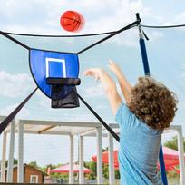 Mini Basketball Hoop for Trampoline, Lightweight Baseboard, Backyard, Stable