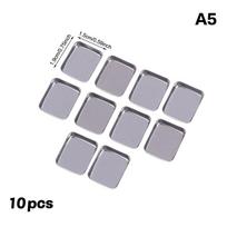 5/10Pcs Empty Square Eyeshadow Tin Pans Iron Makeup Palette Refillable Cases for Powder Cosmetics