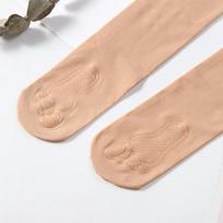 Autumn Spring Hot-Selling Mask Steel Stockings Anti-Snag Thin Pantyhose Women Plus Size Anti-Slip Silicone Stockings One Size smėlis