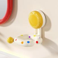 1pc Wave Point Suction Cup Hair Dryer Bracket Non Perforated Household Toilet Balcony Hair Dryer Storage