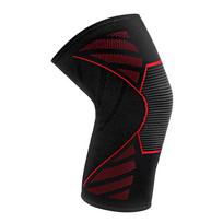 1 PC Professional Knee Support Compression Knee Sleeve Anti Slip Silicone Knee Braces for Knee Pain Meniscus Tear S raudona