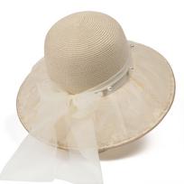 Foldable Big Brim Floppy Girls Straw Hat Sun Hat Elegant Pearl Bowknot Anti-UV Fashion Beach Caps For Women 2026 New Straw Hat 56-58CM