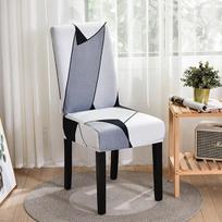 Spausdintas kėdės užvalkalas, apsaugantis nuo nešvarumų, nuimamas spandex virtuvės sėdynės užvalkalas banketų vestuvių vakarienei restorane 1 pc