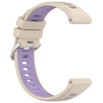 22mm Silicone Band For Garmin Forerunner 970 265 745 255M Strap Smart Watch Bracelet for Venu 2 3 Vivoactive 4 Wristband Correa smėlis/violetinė
