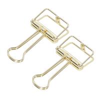 80Pcs Hollow Binder Clips 0.7in Sturdy Metal Hollow Out Strong Clamping Paper Clamps for Home Office Study Gold auksas
