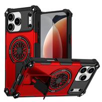 Prabangus tvirtas apsauginis magnetinis belaidžio įkrovimo laikiklis dėklas, skirtas IPhone 16 16e 15 14 13 12 16 Pro Max Plus Magsafe dangtelis For iphone 13Pro Max raudona