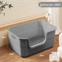JINGRUIXIANG Open Anti-Splash Bathtub Cat Litter Box