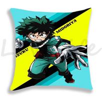 My Hero Academia Pillow Case Midoriya Izuku Deku Printed Pillow Cover No Pillow Core Soft Pillowcase Sofa Pillowcover Xmas Gifts 45cmx45cm