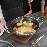 Double-sided Non-stick Honeycomb Wok for All Stovetops 32 cm