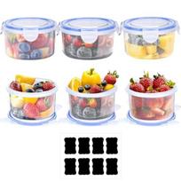 6 Pack 300ML Meal Prep Food Storage Containers with Airtight Silicone Seal and Stackable Design to Keep Food Fresh and Organized China Mainland