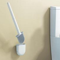 Flexible Toilet Brush with No-Ta-Gong Wall Mount