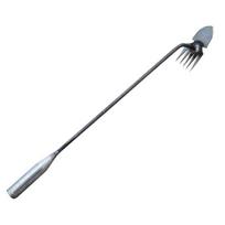 Sodo piktžolių naikinimo įrankis su ilga rankena, didelio stiprumo poliruotas paviršius, 5 aštrių virbalų piktžolių šalinimo įrankis 50cm 1pc