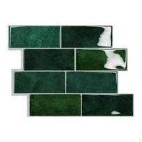 Peel and Paste Wall Tile Backsplash Sticker Faux Ceramic Panel for Bedroom Style A