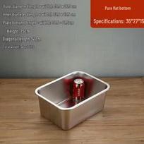 304 Stainless Steel Rectangular Deep Food Pan