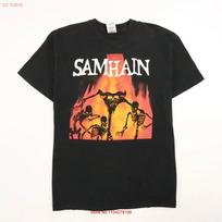 Vintage Samhain November Coming Fire T Shirt Size XL vintage Washed Soft Stretched Comfortable Slightly graphic Versatile S įvairiaspalvis