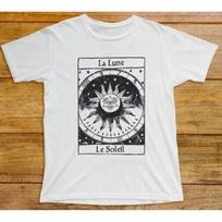 La Lune Le Soleil T Shirt 641 The Moon Sun France Tarot Mystical Astrology Tower S įvairiaspalvis