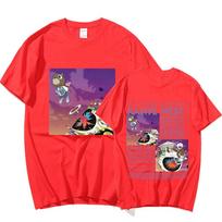 Rapper Kanye West Graduation T Shirt Unisex Hip Hop Vintage Short Sleeve T-shirt Casual Cotton Oversized T Shirts Streetwear Unisex S
