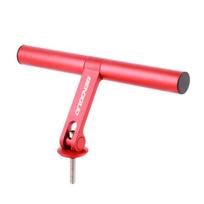 Aluminum Alloy Bicycle Handlebar Extender Handlebar 180-degree Extension Bracket for Quick Installation Adjustable Handlebar Cross raudona