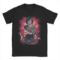 Men Women Printed Silent Hill F Horror Game T Shirt Tee 100% Cotton  T-shirts Clothing S įvairiaspalvis