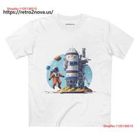 Cosmos T Shirt AstronauT vintage Washed designer clothes Versatile Top For Everyday Wear homme Casual Stretched Comfortable S įvairiaspalvis