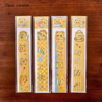 Little Bear Pony Magnetic Ruler Cute Cartoon Magnetic Bookmark Student Childrens Kawai Stationery Reward Small Gift Magnetic