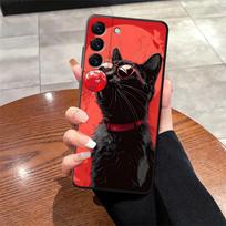 Cover Case for Samsung Galaxy A73 A51 A37 A12 A53 A17 A52 A36 A05 A70 A06 A50 A55 A41 A57 A15 A25 A16 A23 A13 Starry Sky Cat Galaxy A23 black