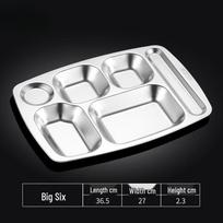 Stainless Steel Divided Bento Tray