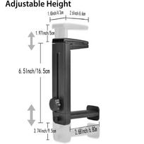 Headphone Stand Organizers Rotatable Extendable Under Desk Clamp Mount Support juoda